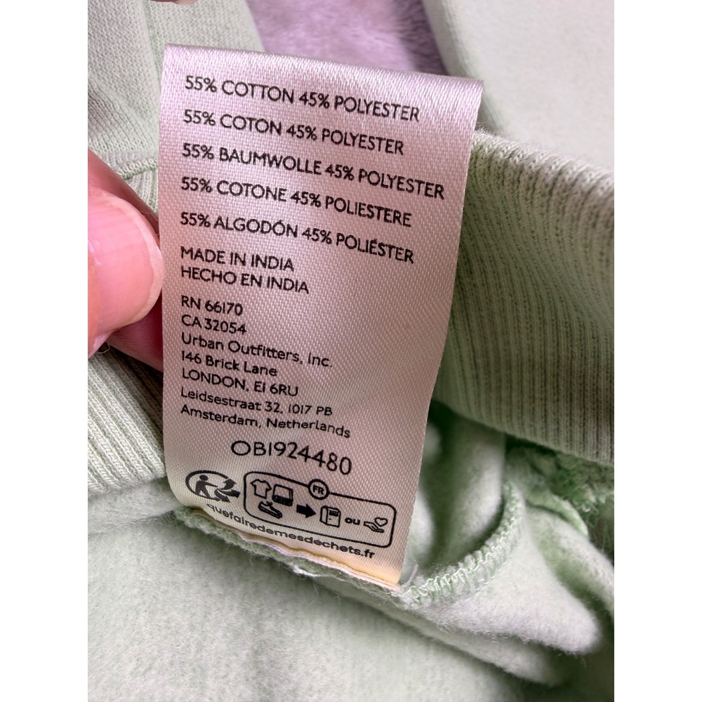 Pilcro Anthropologie Johnny Collar Pullover Sweatshirt‎ XS Light Green Womens - Picture 10 of 11
